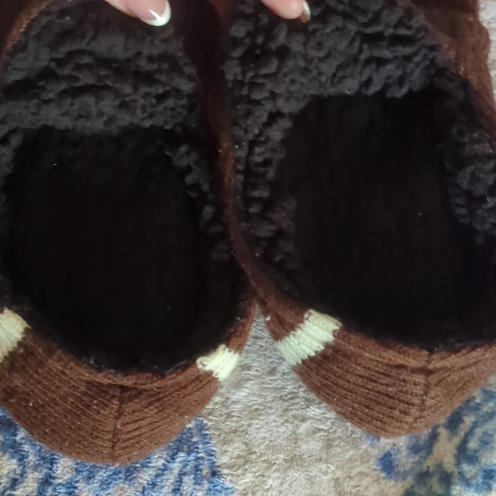 Soft Stretchy Football Slippers Large? Unisex